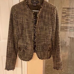 British Khaki Textured Women's Blazer